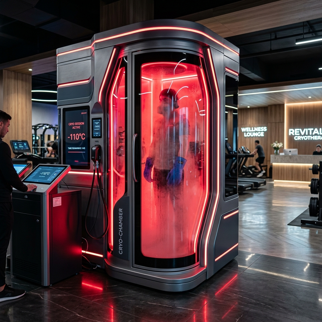 Cryotherapy chamber visual